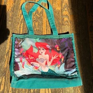 Disney’s “The Little Mermaid” tote bag Ariel with sequins and beads